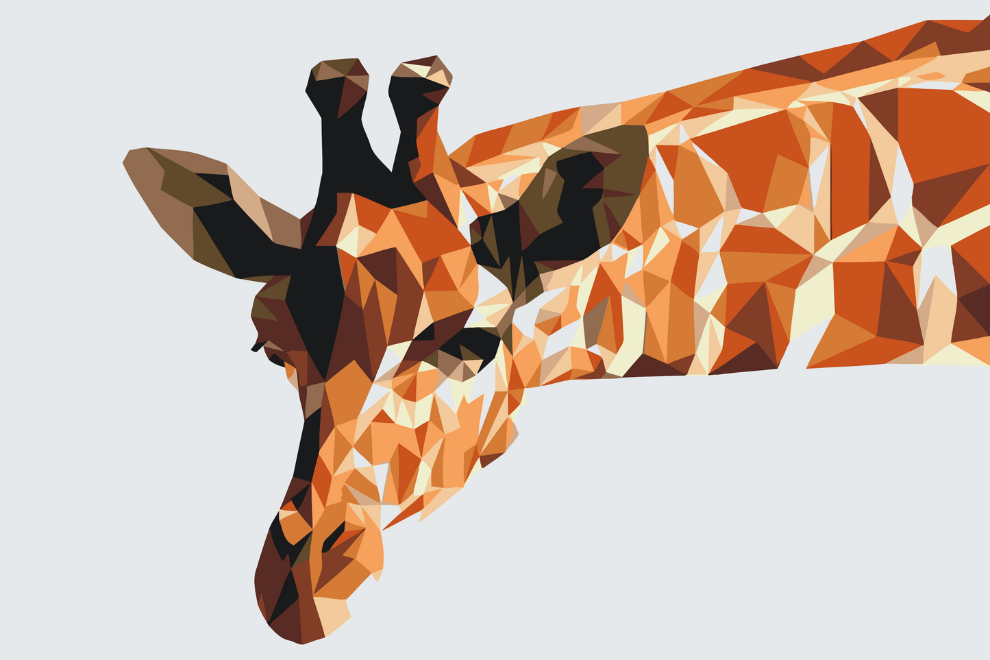 Paint by number - Vektorgiraf