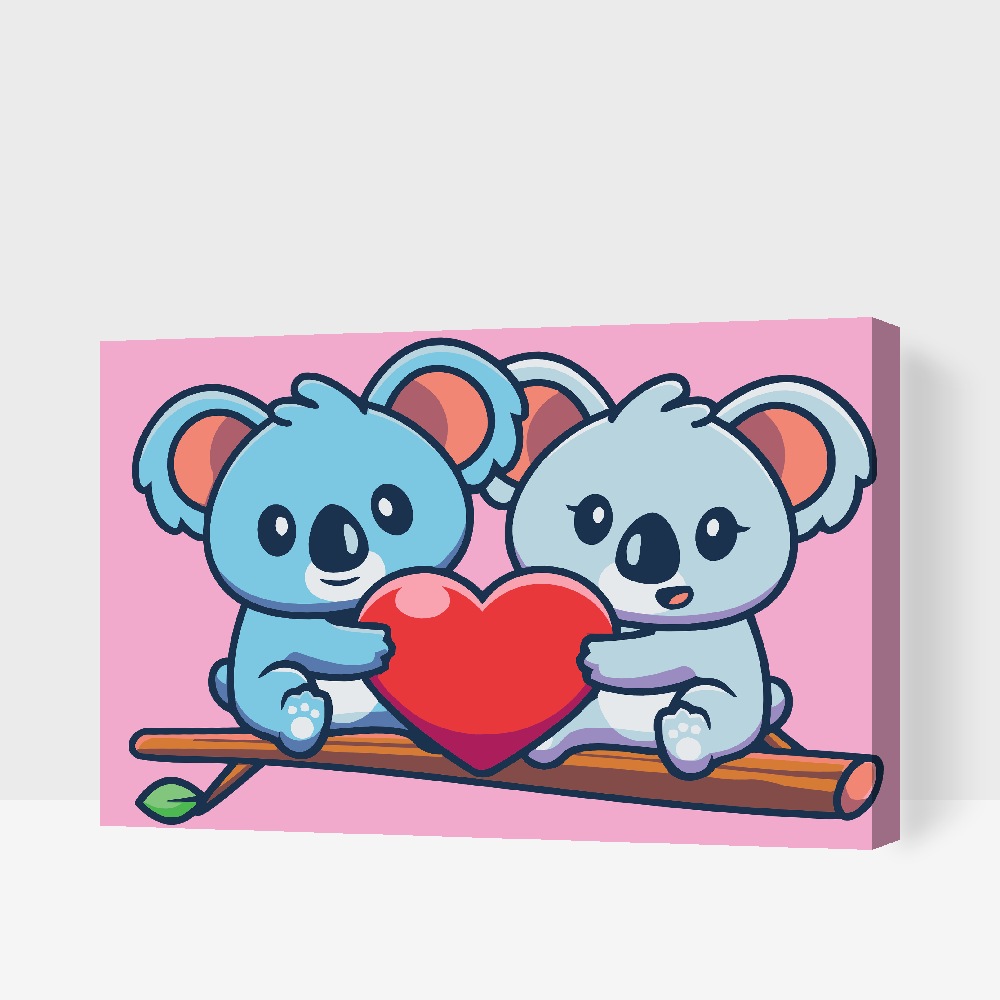 Paint by number - Koalakærlighed