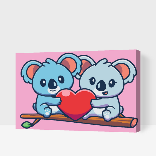 Paint by number - Koalakærlighed