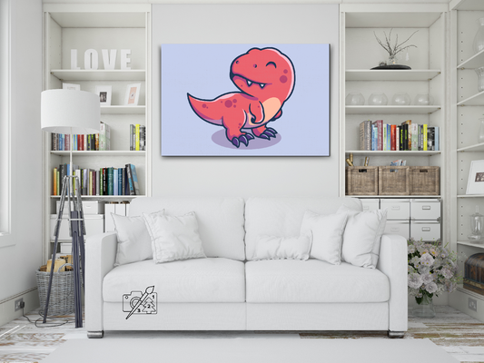 Paint by number - Lille dinosaur