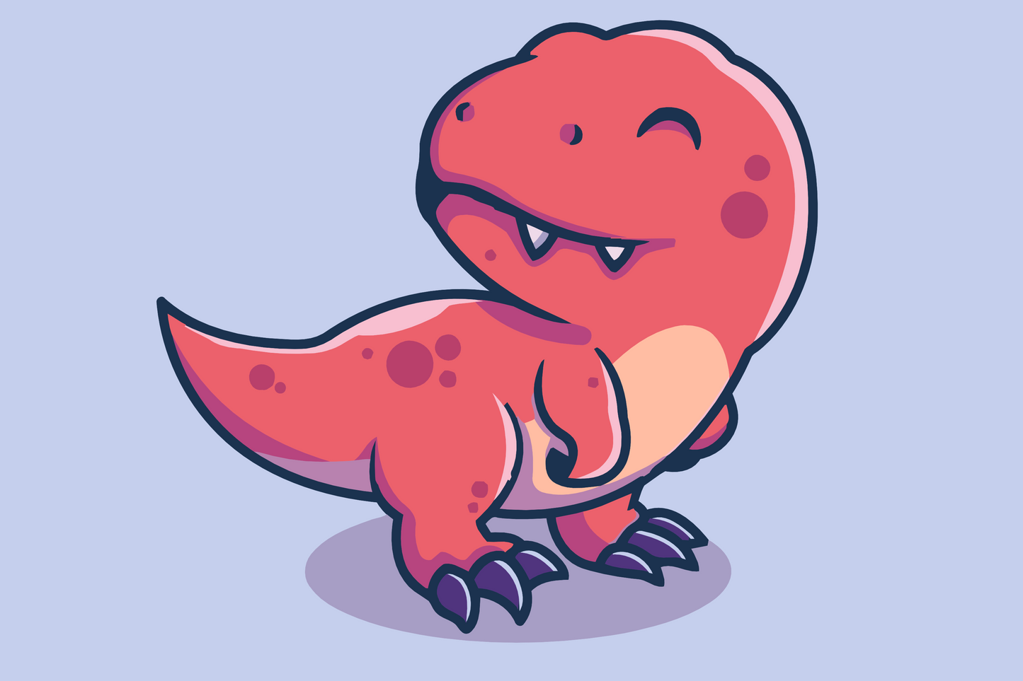 Paint by number - Lille dinosaur