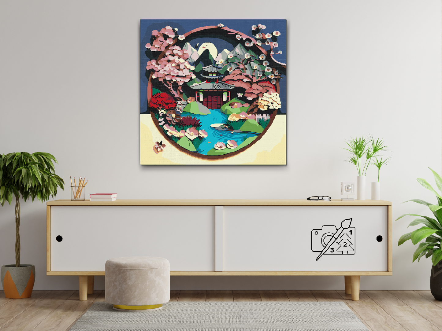 Paint by number - Japansk Have