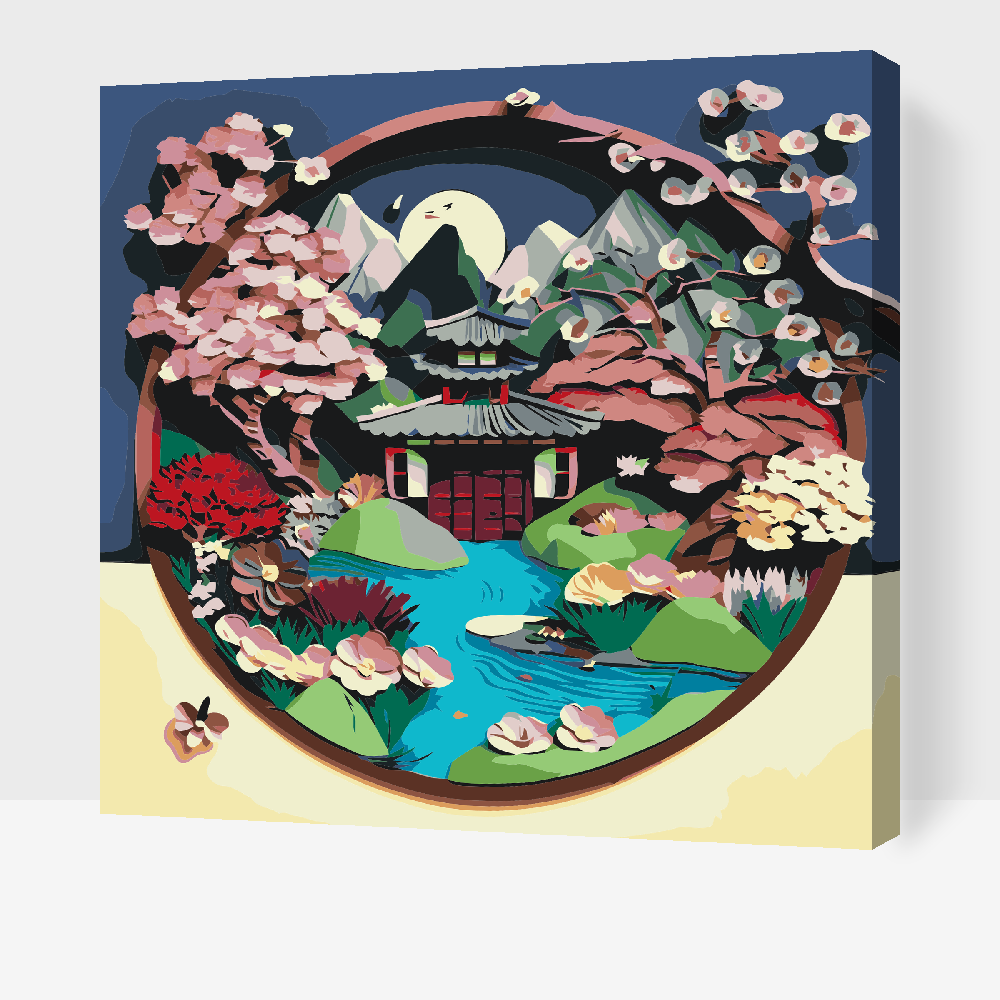 Paint by number - Japansk Have