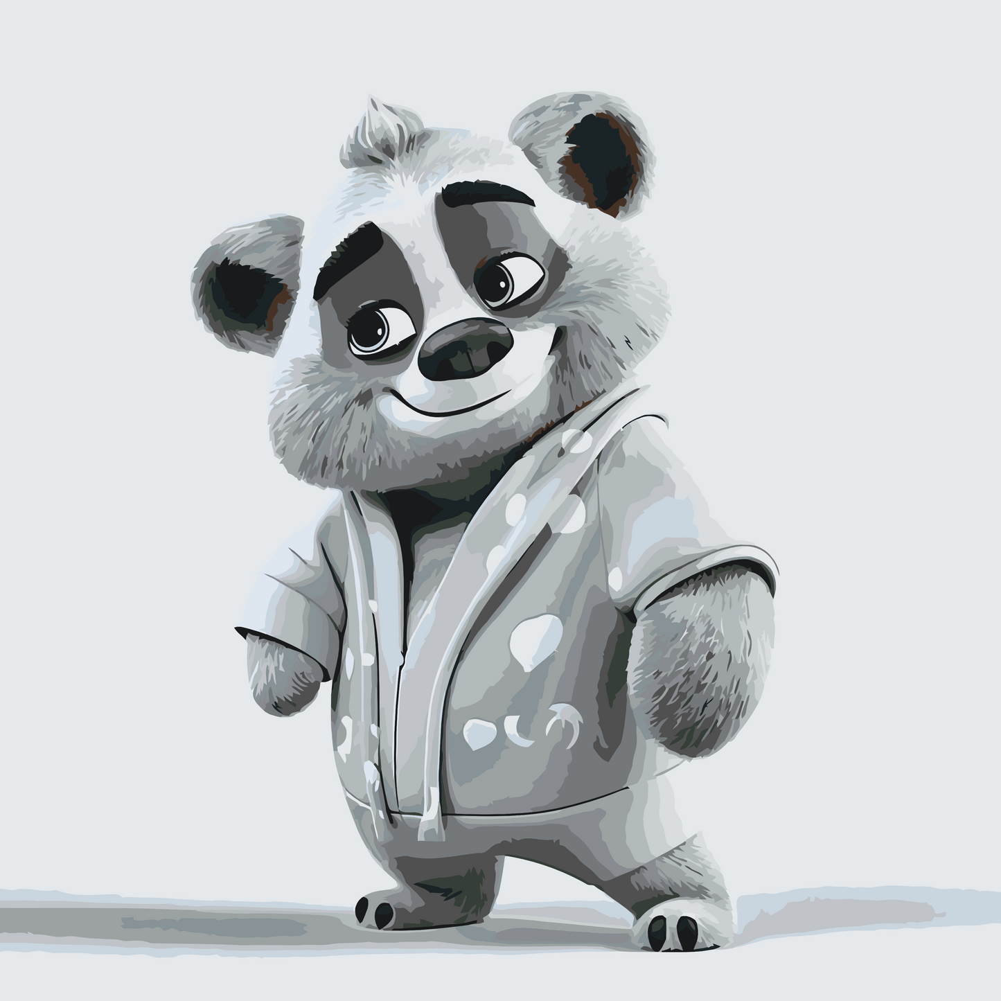 Paint by number - Teddybjørn i pyjamas