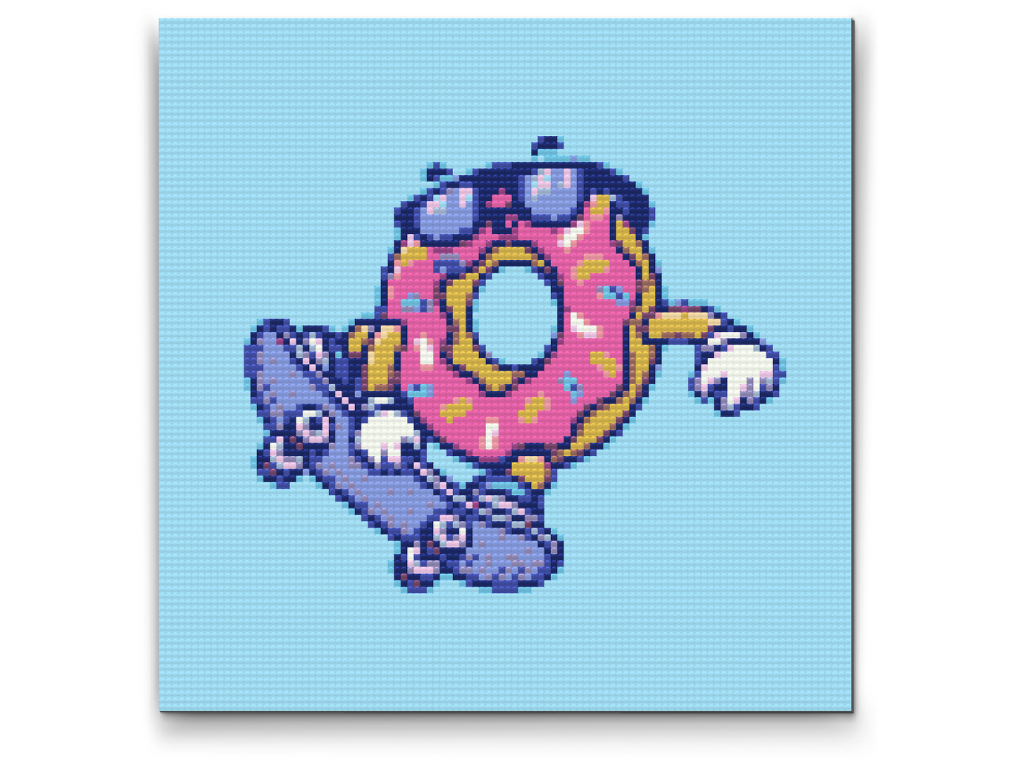 Diamond Paint - Donut på skateboard