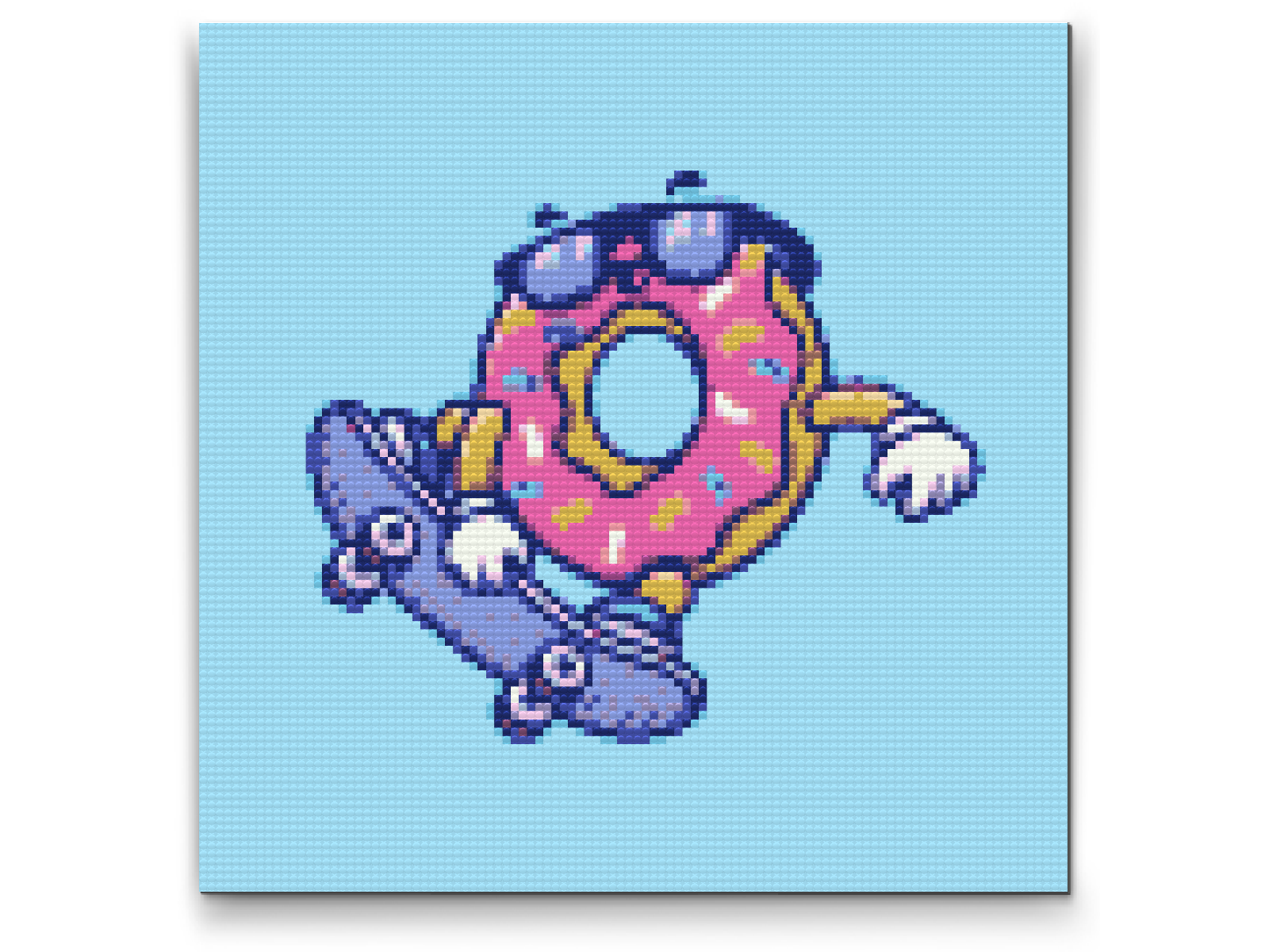 Diamond Paint - Donut på skateboard