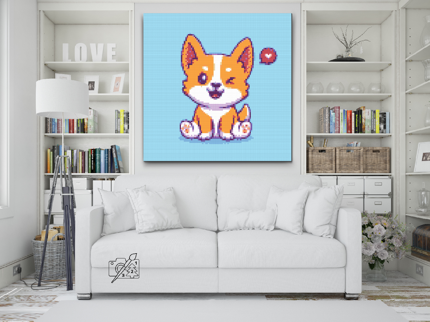 Diamond Paint - Sød corgi