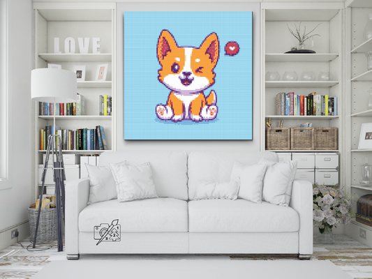 Diamond Paint - Sød corgi