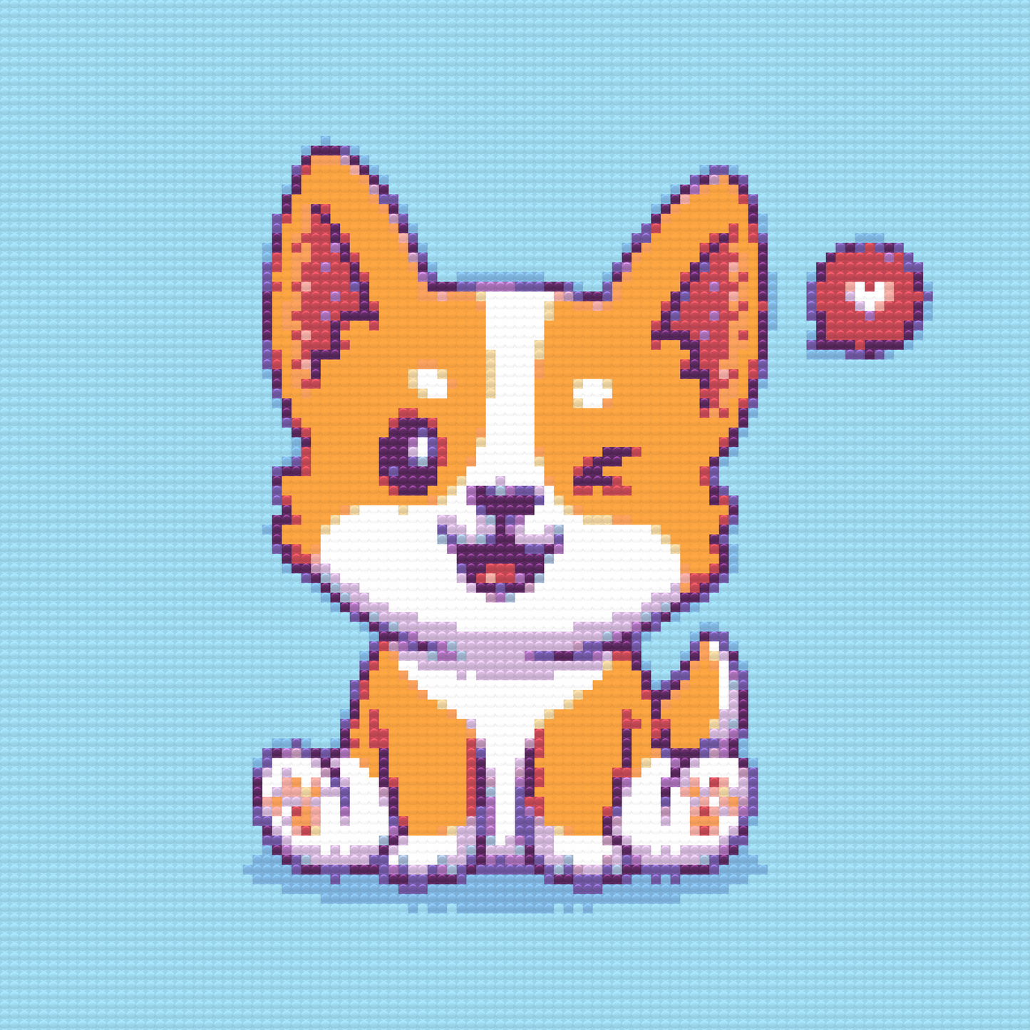 Diamond Paint - Sød corgi