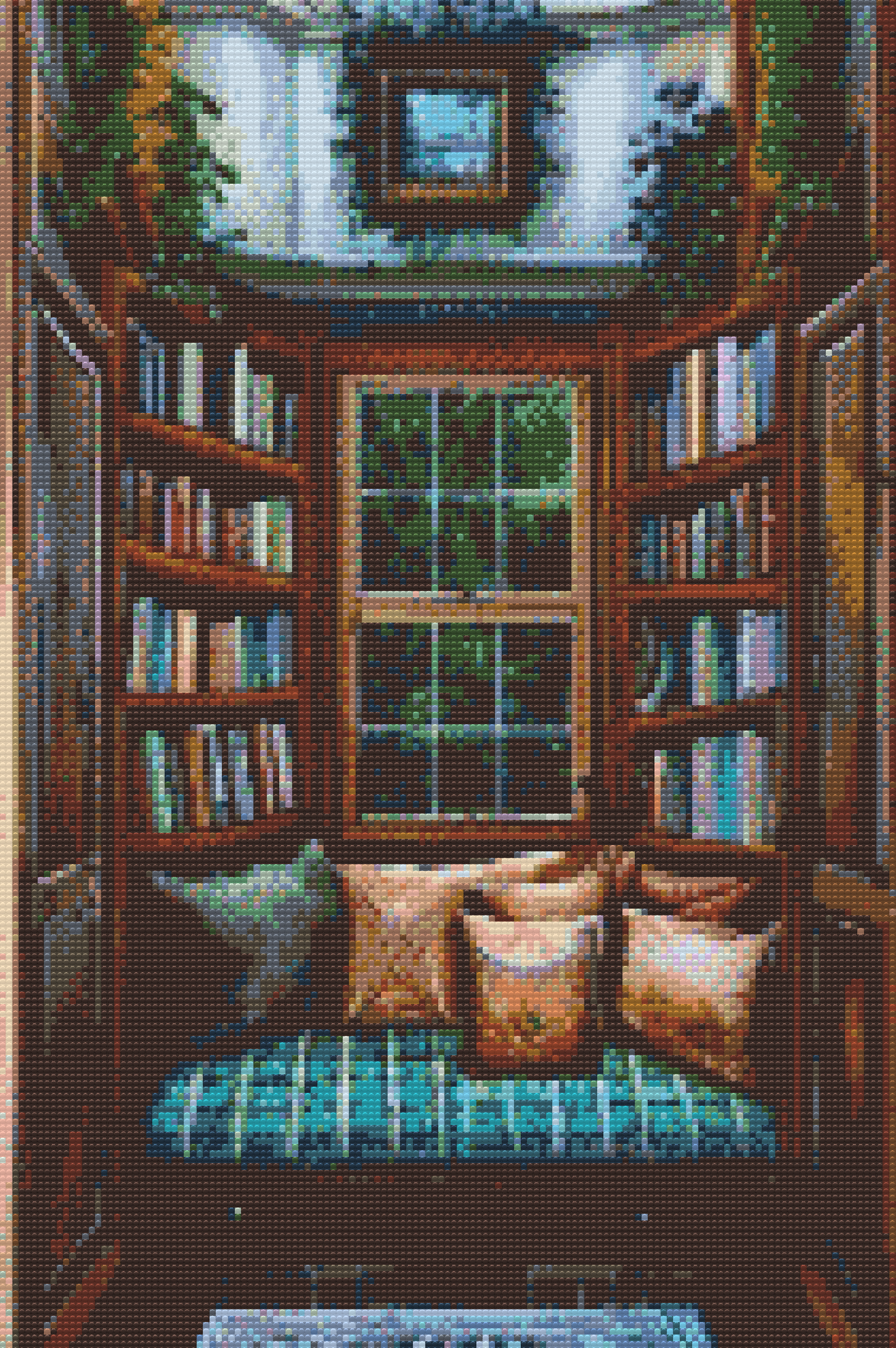 Diamond Paint - Læsehjørne