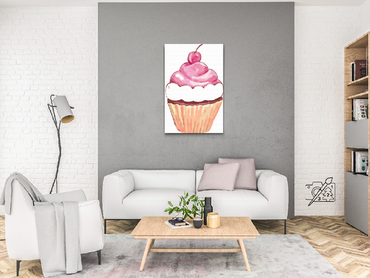 Diamond Paint - Kirsebærmuffin