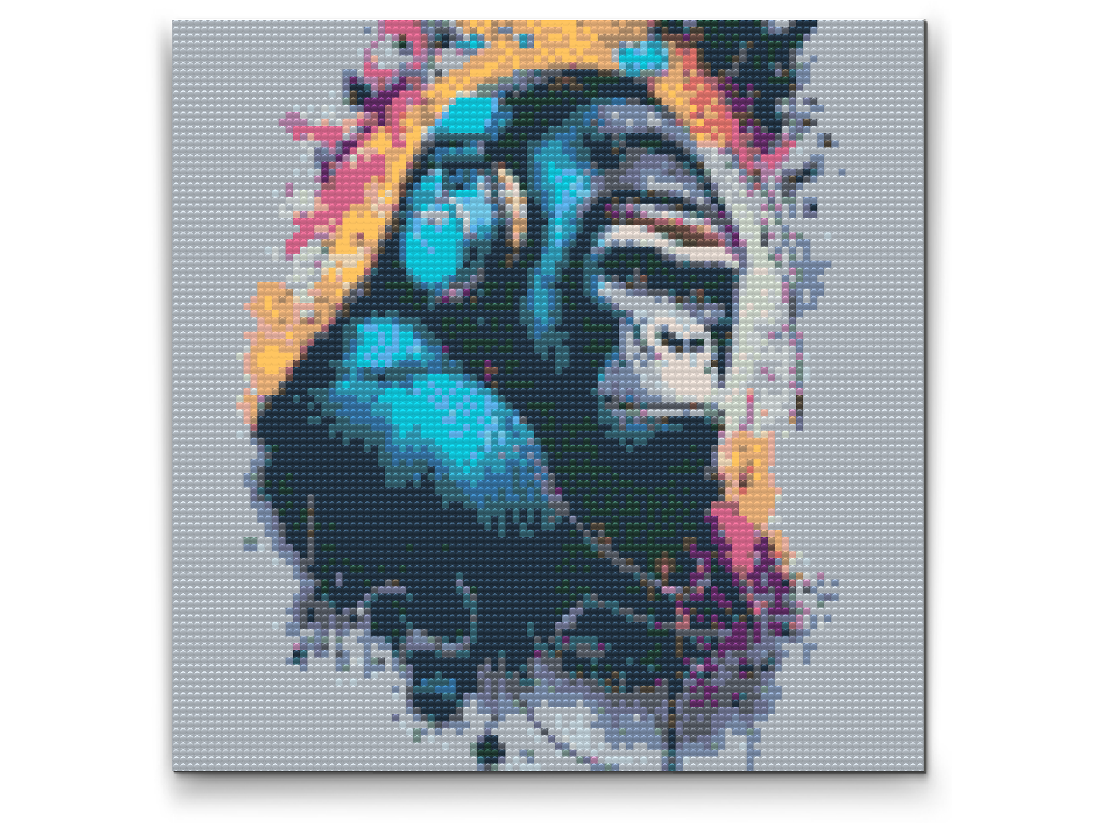Diamond Paint - Gorilla med hovedtelefoner