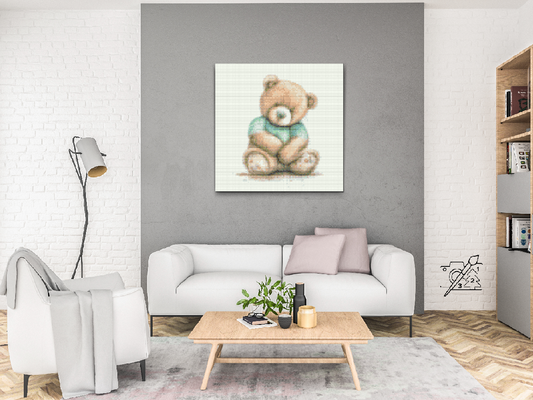 Diamond Paint - Udstoppet bamse i en t-shirt