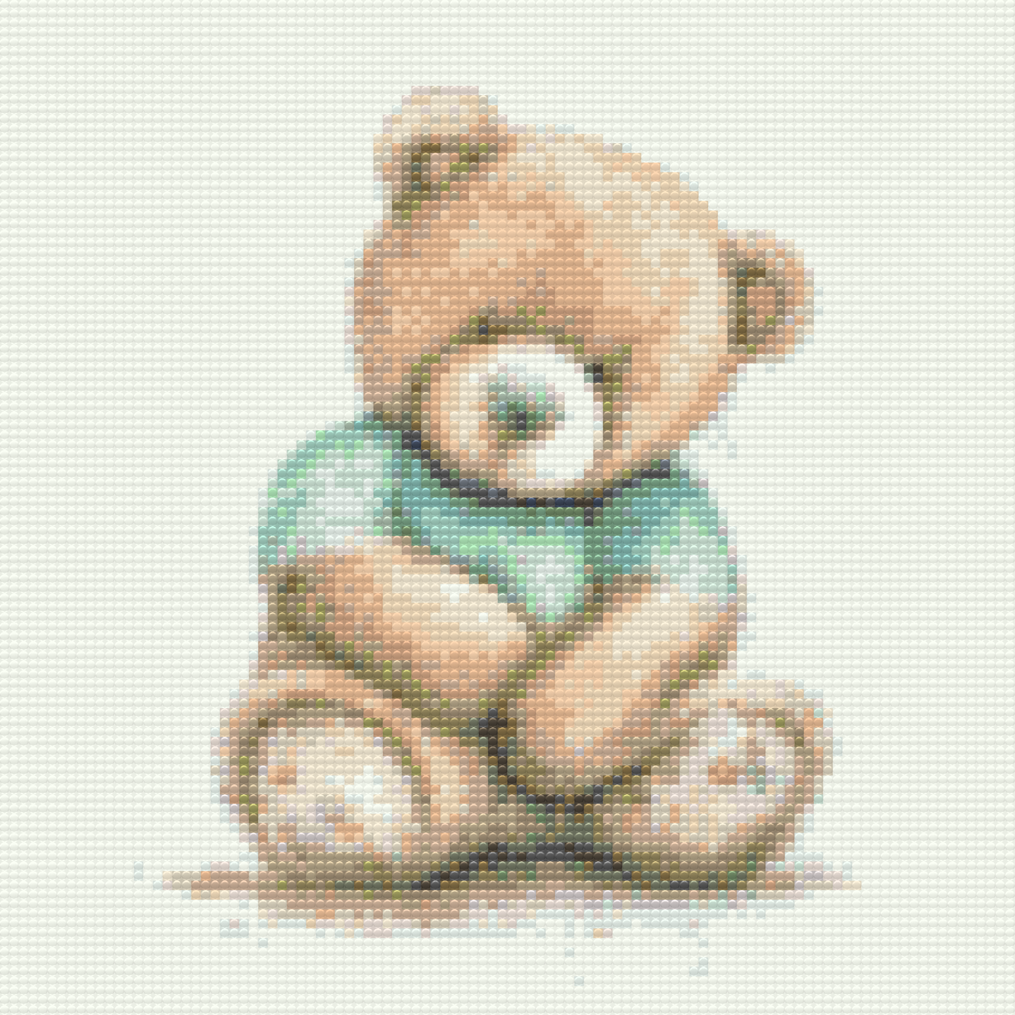 Diamond Paint - Udstoppet bamse i en t-shirt