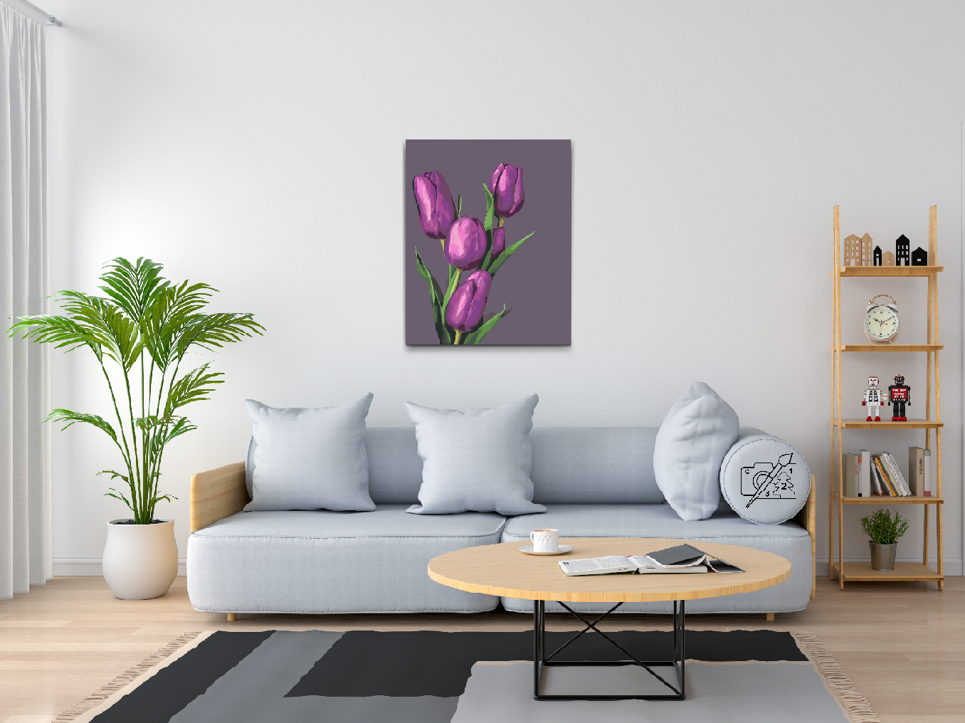 Paint by number - Lilla tulipaner