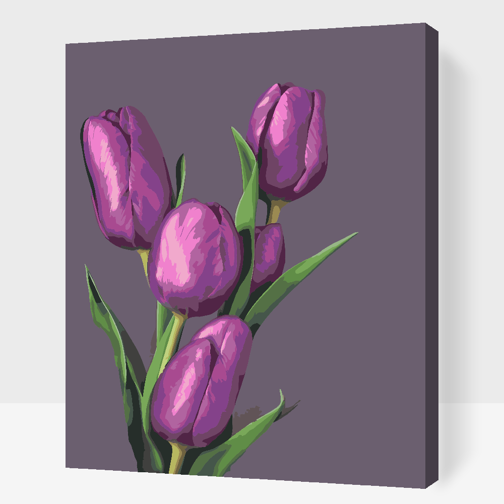 Paint by number - Lilla tulipaner