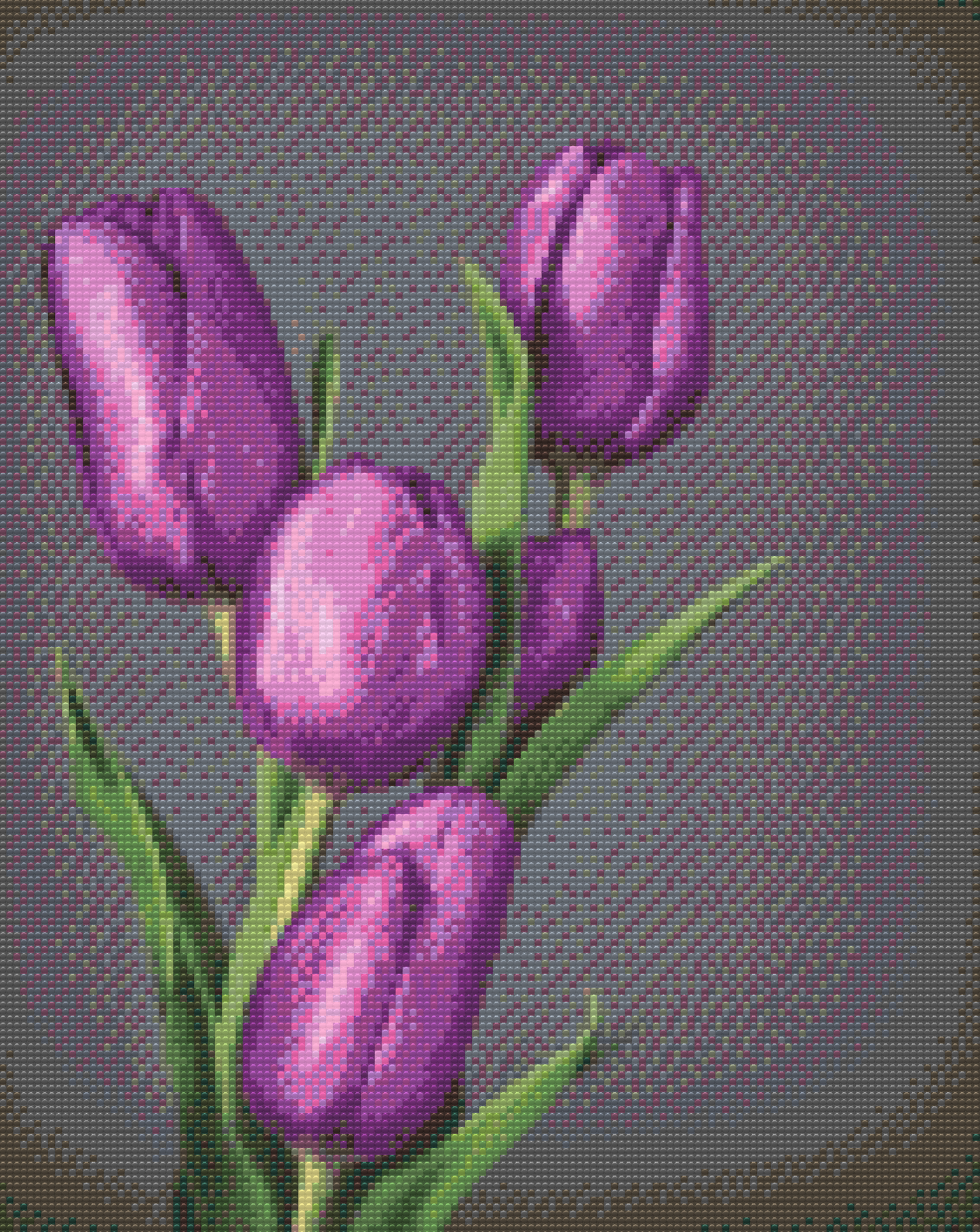 Diamond Paint - Lilla tulipaner