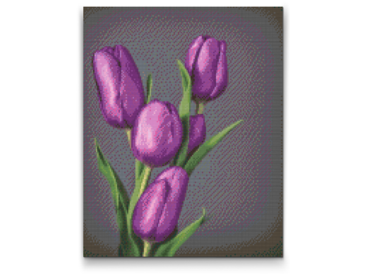 Diamond Paint - Lilla tulipaner