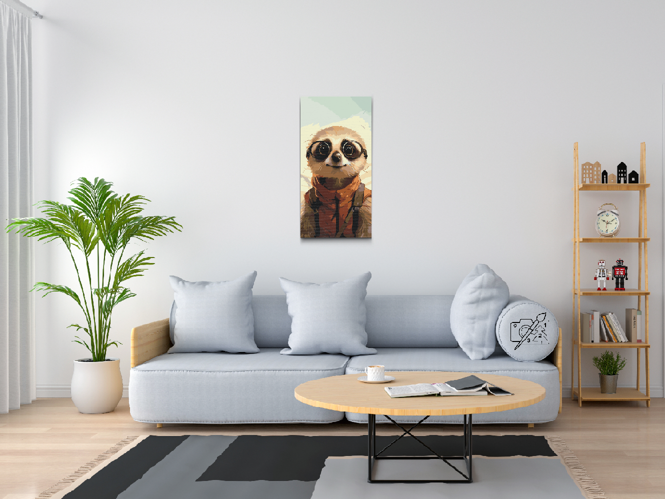 Paint by number - Surikat med briller