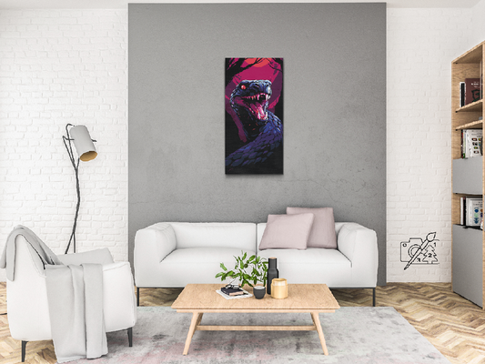 Paint by number - Giftig slange