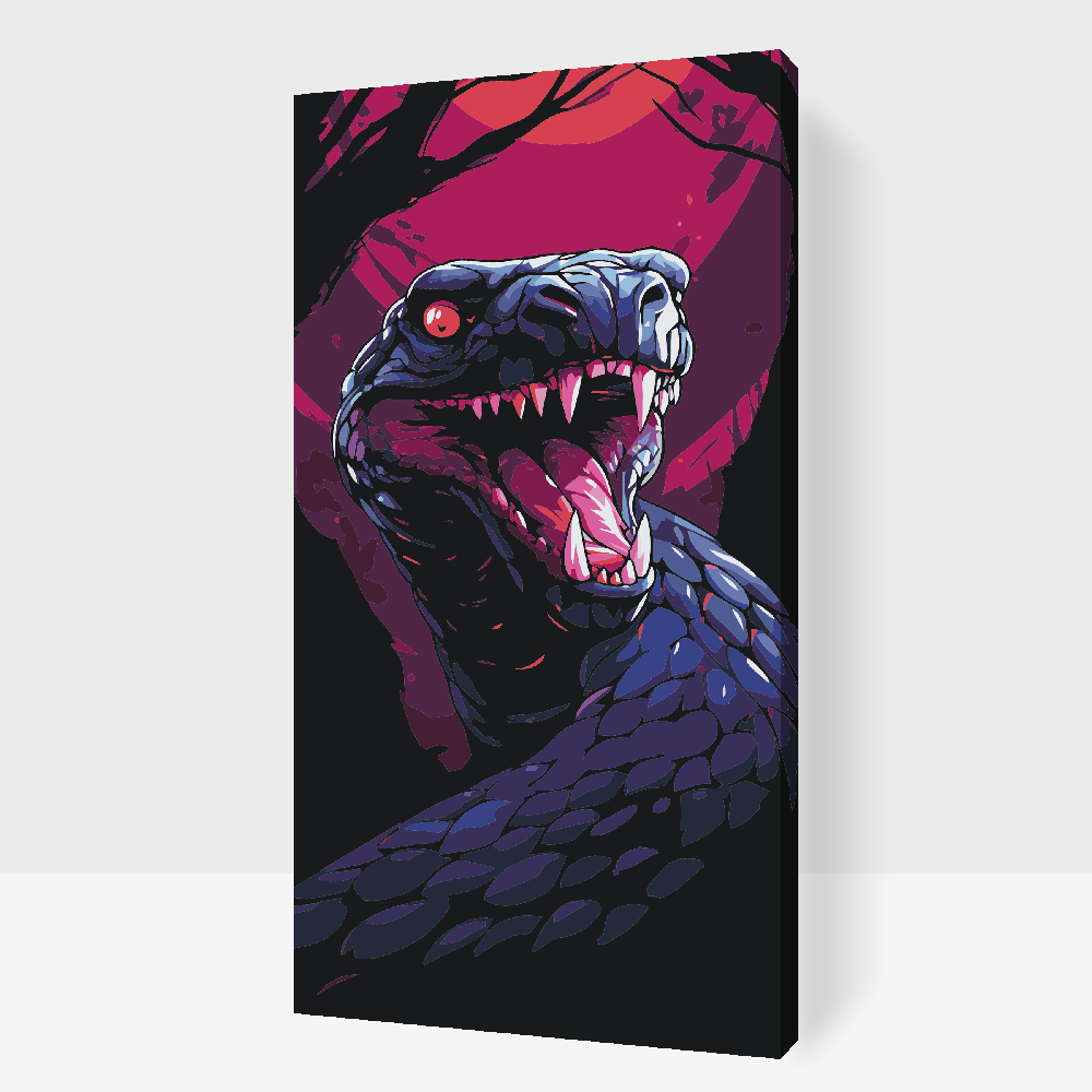 Paint by number - Giftig slange