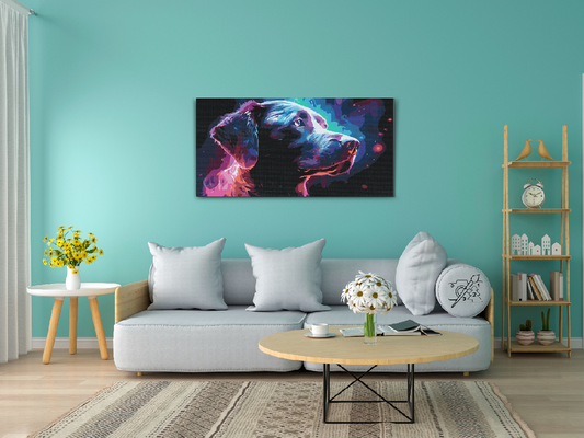 Paint by number - Regnbuehund