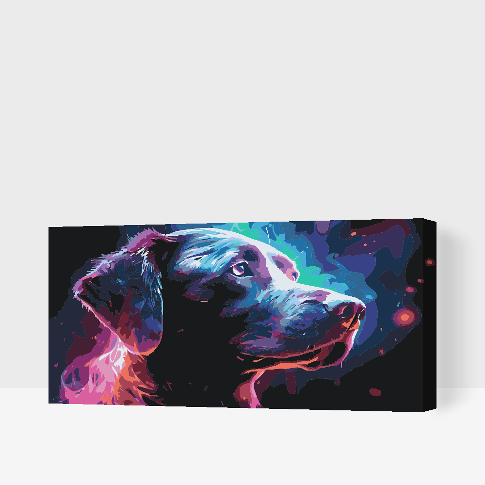 Paint by number - Regnbuehund