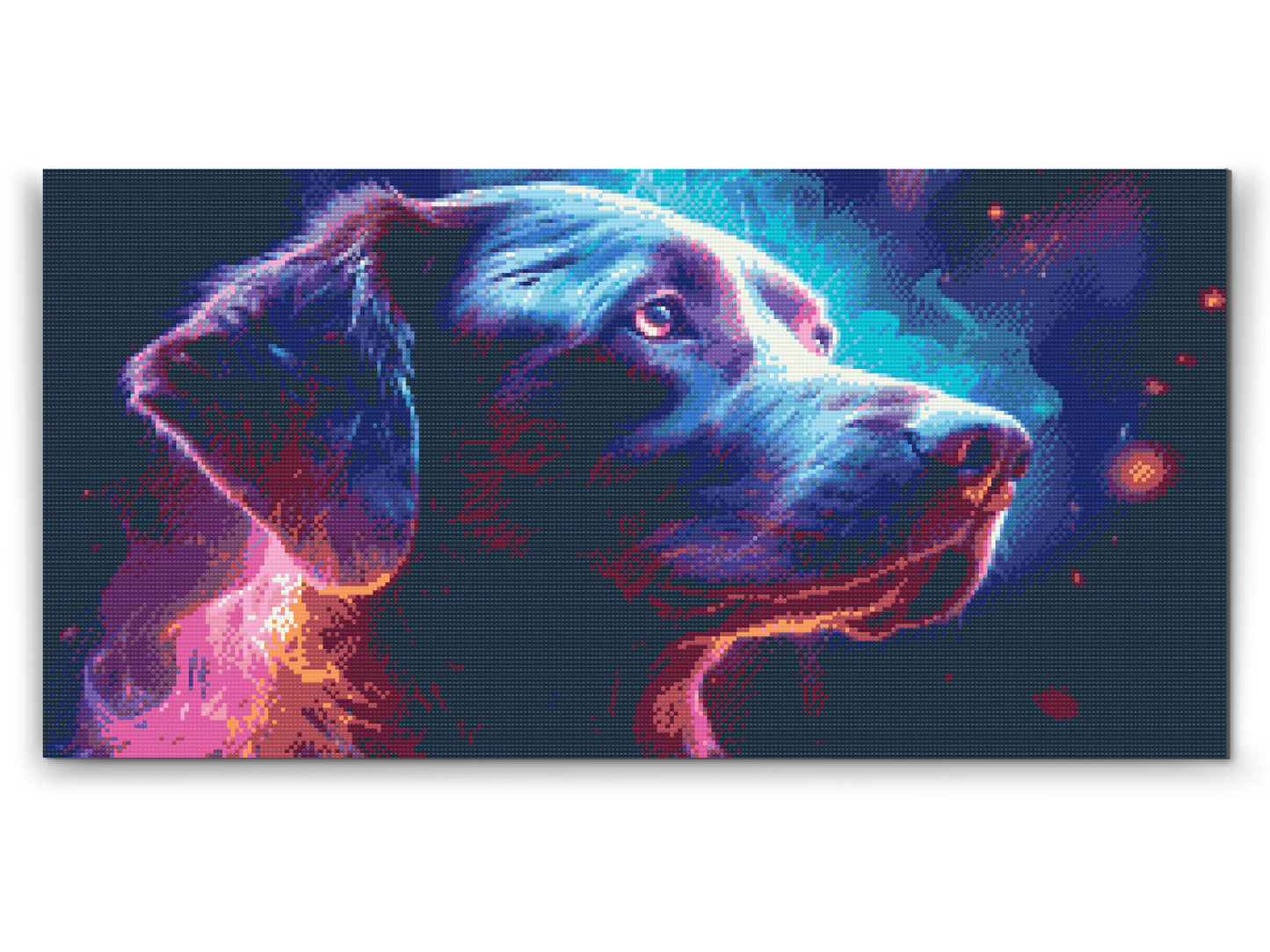 Diamond Paint - Regnbuehund