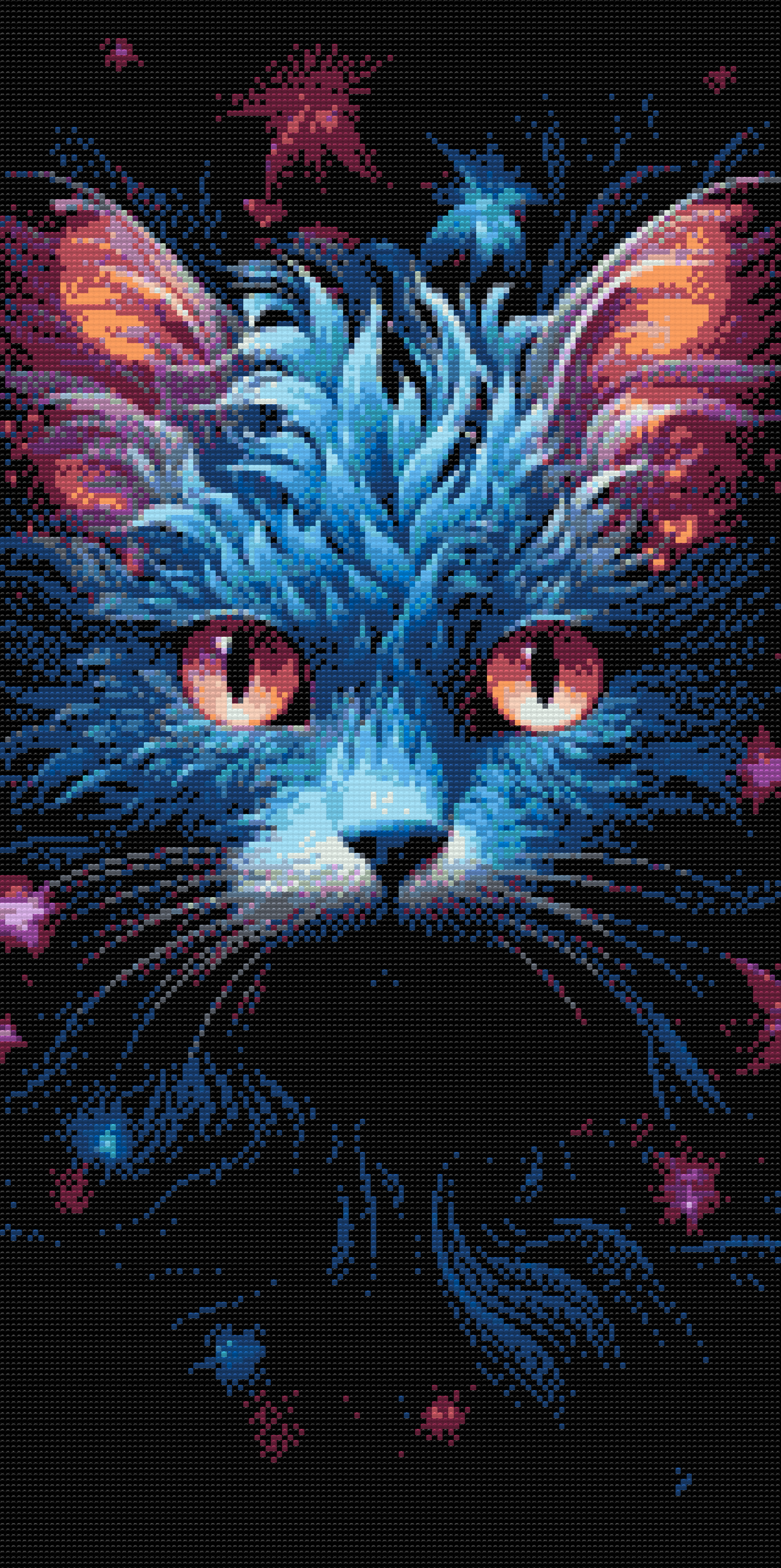 Diamond Paint - Blå kat
