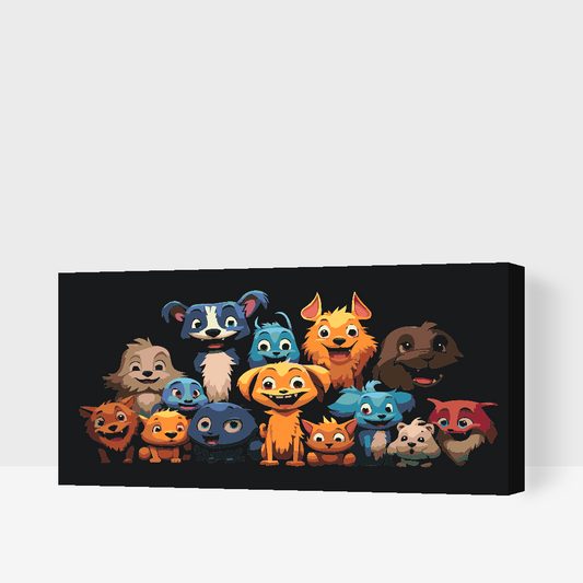 Paint by number - Dyreparti 2