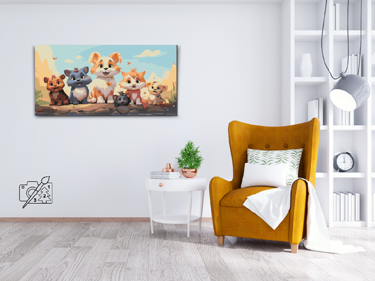 Paint by number - Dyrefest