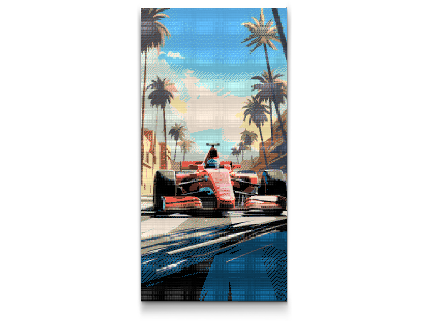 Diamond Paint - Rød formelbil