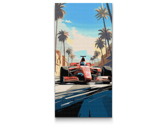 Diamond Paint - Rød formelbil