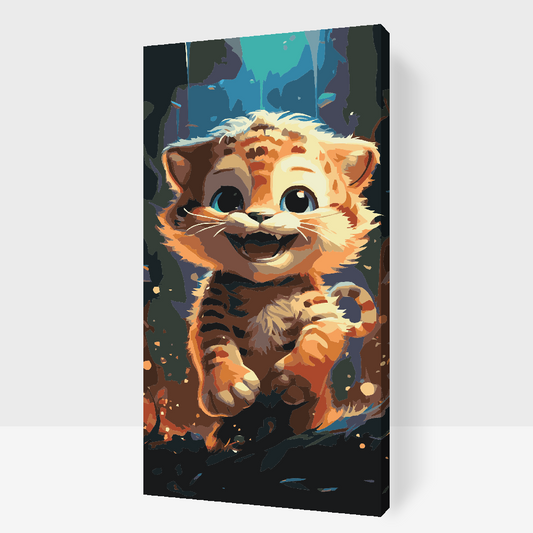 Paint by number - Glad tiger