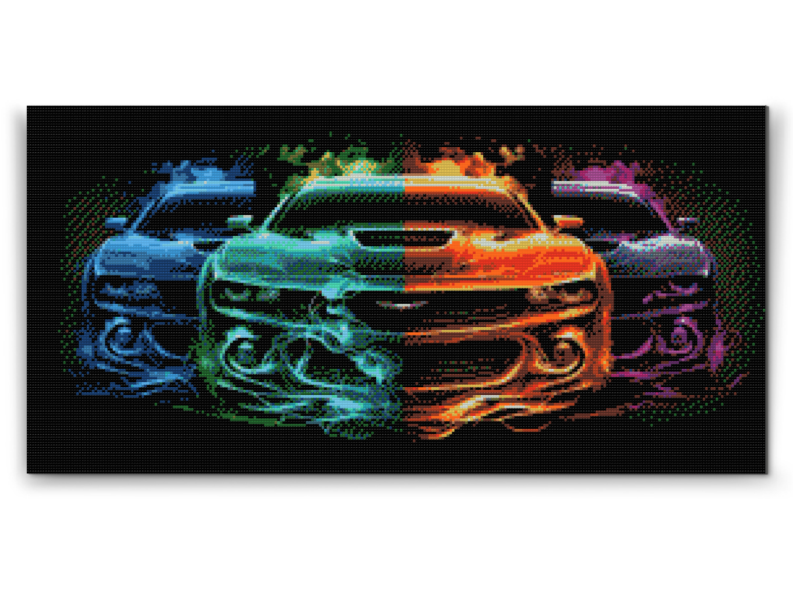 Diamond Paint - Farverig trio