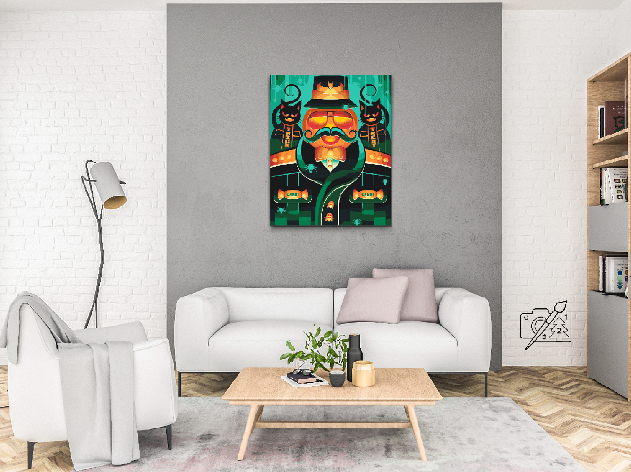 Paint by number - Halloween Cats