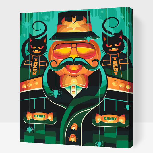 Paint by number - Halloween Cats