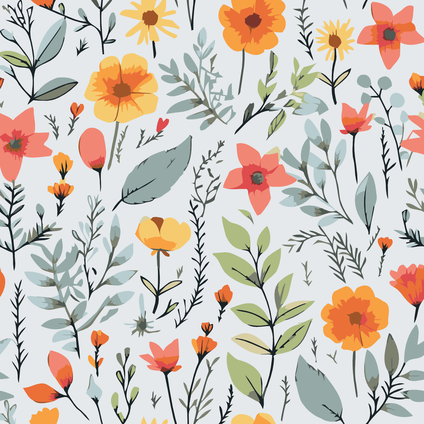 Paint by number - Engblomster