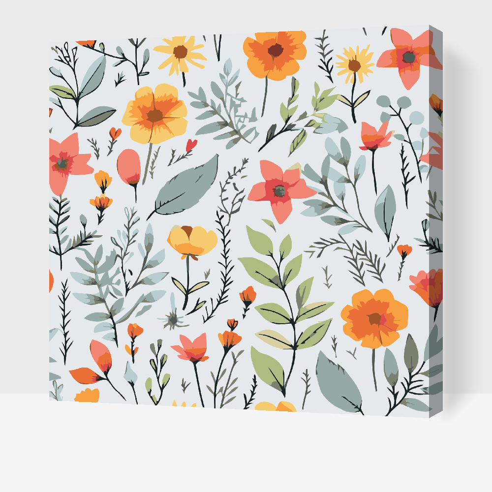Paint by number - Engblomster