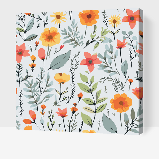 Paint by number - Engblomster