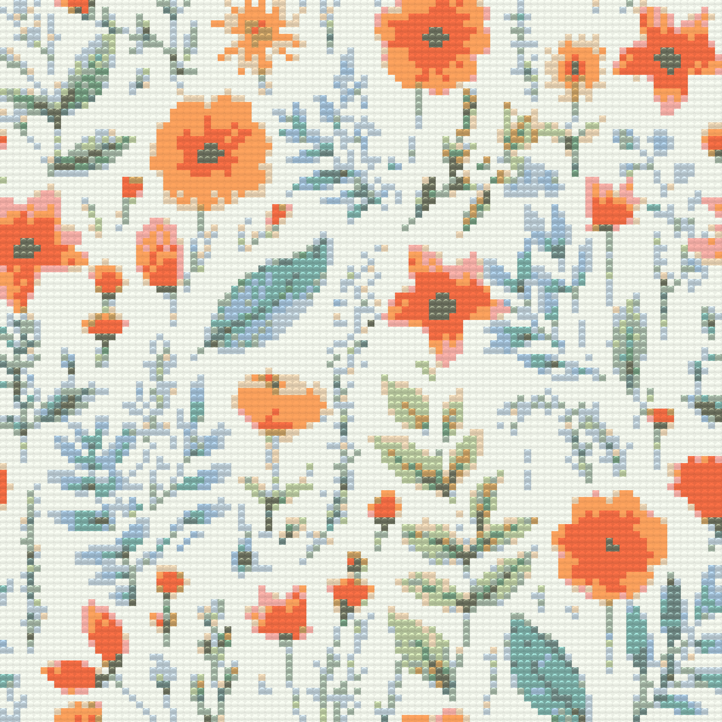 Diamond Paint - Engblomster