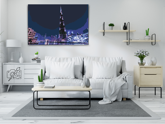 Paint by number - Burj Khalifa, Dubai