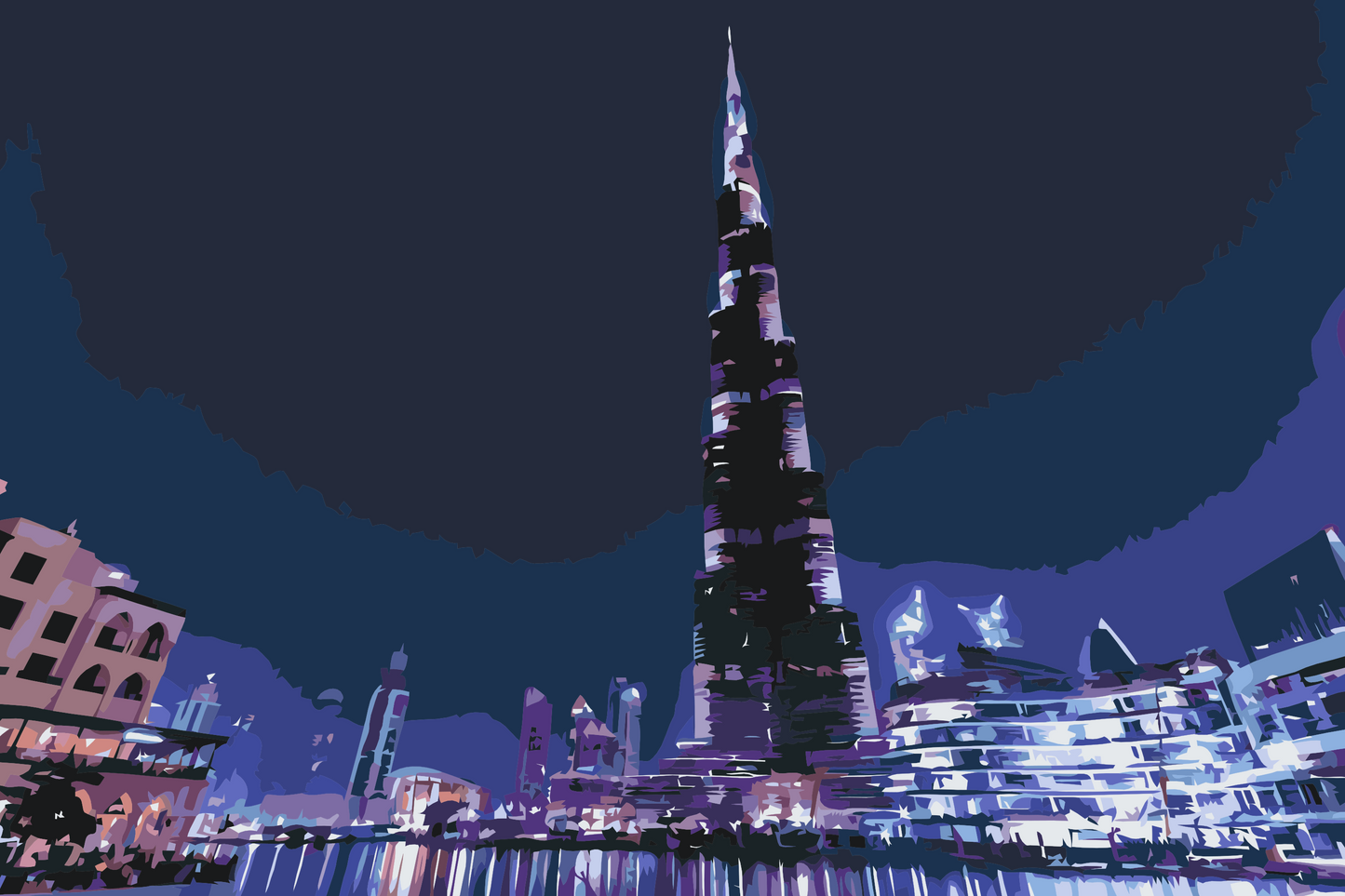 Paint by number - Burj Khalifa, Dubai