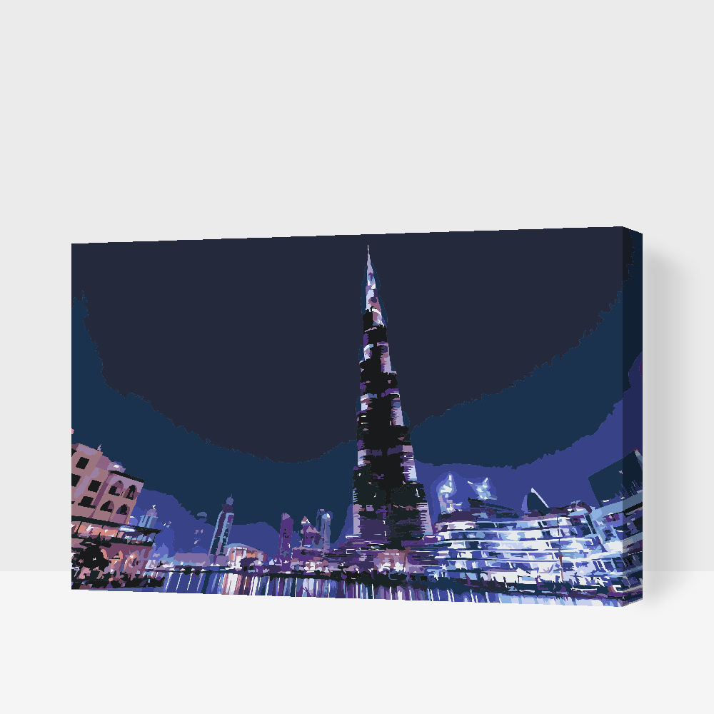Paint by number - Burj Khalifa, Dubai