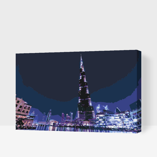 Paint by number - Burj Khalifa, Dubai