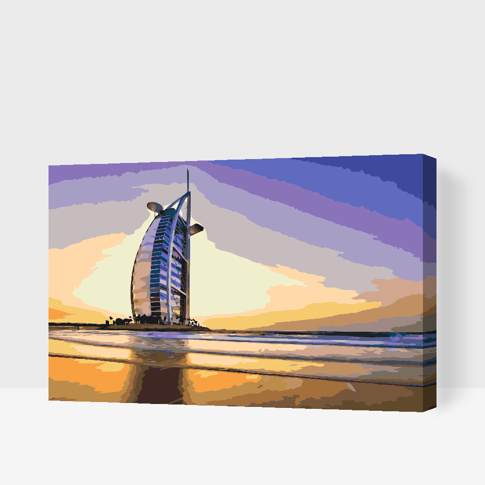 Paint by number - Burj Al Arab, Dubai