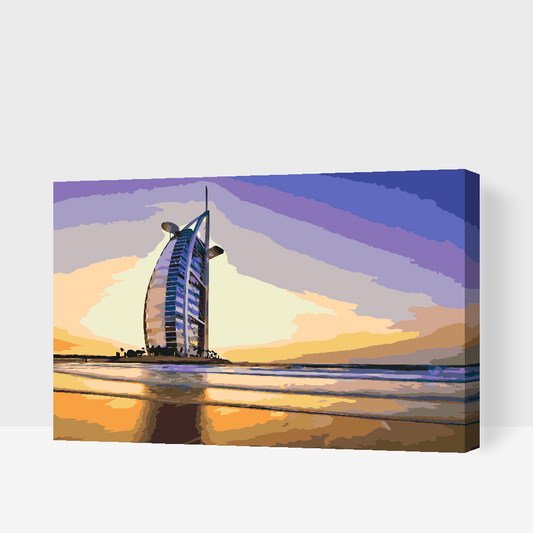 Paint by number - Burj Al Arab, Dubai