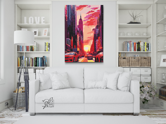 Paint by number - Daggry i byen