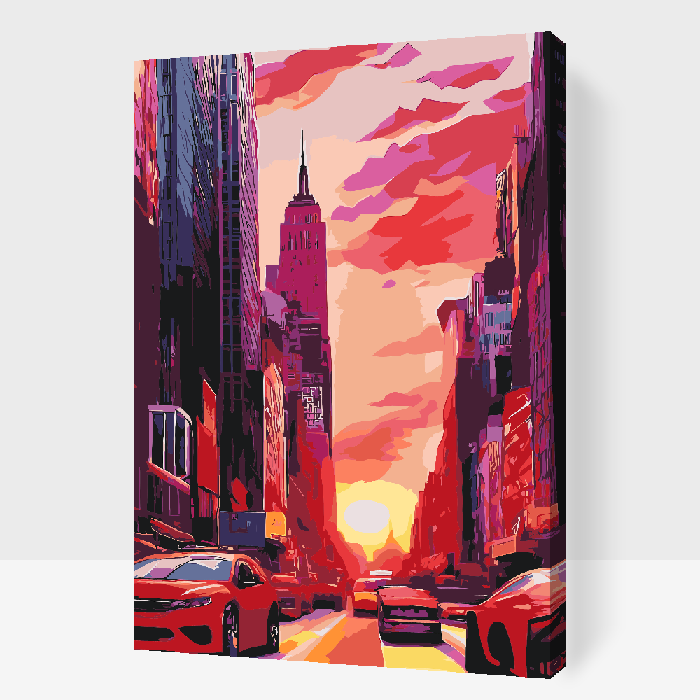 Paint by number - Daggry i byen