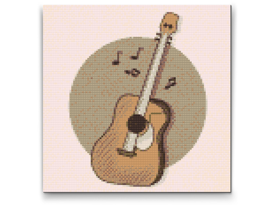 Diamond Paint - Brun guitar